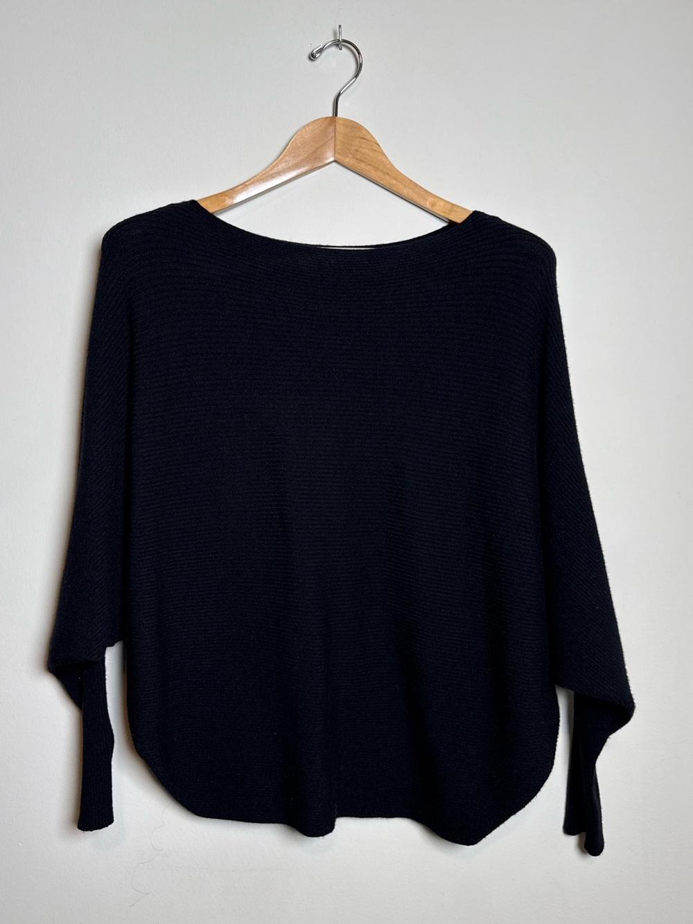 Philosophy Republic Clothing  | Ribbed Dolman Sleeve Sweater | Black | Large - Picture 9 of 9
